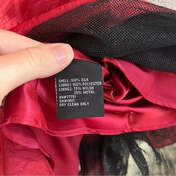 BETSEY JOHNSON Y2K Deadstock Silk Taffeta Party Dress - Picture 11 of 12